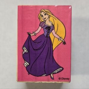 Rapunzel Disney Wood Mounted Rubber Craft Stamp Excellent Condition